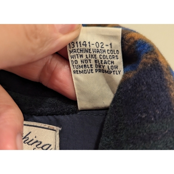 Gap Vintage Blue and Brown Plaid Flannel Half Zip Pullover Size XS - Picture 5 of 8